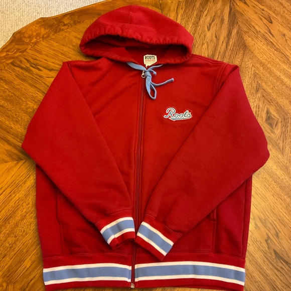 ROOTS Mens zipped hoodie - size Medium - Picture 1 of 4